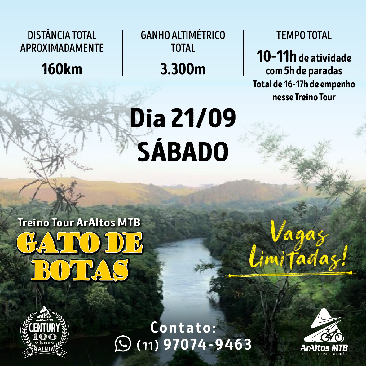 informações treino de pedal gato de botas